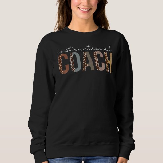 Sweatshirt Appréciation Leopard De L'Entraîneur Instructif Po (Devant)