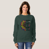 Sweatshirt Apprendre De Citations Hier Tournesol Papillons (Devant entier)