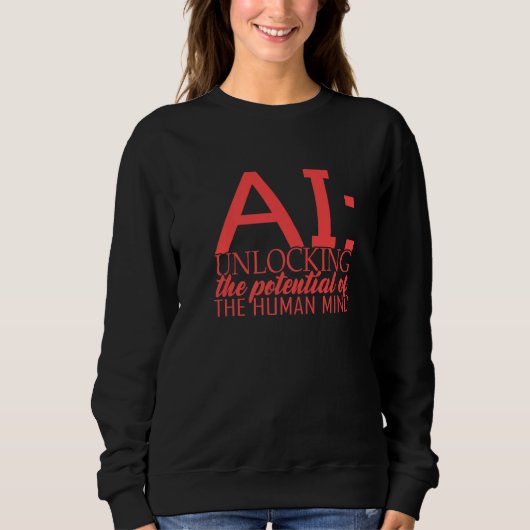 Sweatshirt Apprentissage profond Robot IA (Devant)