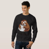 Sweatshirt Après Coffee Sloth (Devant entier)