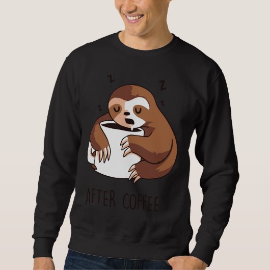 Sweatshirt Après Coffee Sloth (Devant)