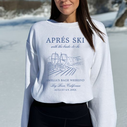 Sweatshirt Après Ski Avec La Mariée Avant Le Bach De Weekend