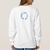 Sweatshirt Après Ski Club Winter Blue Ski Resort Crest White (Dos)
