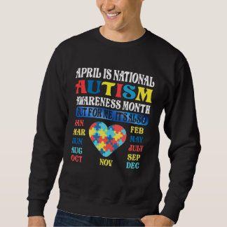 Sweatshirt April is National Autism Awareness Month Kids Boy 
