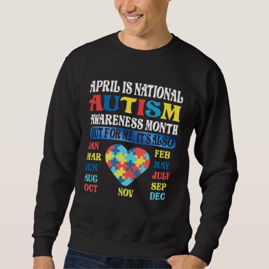 Sweatshirt April is National Autism Awareness Month Kids Boy  (Devant)