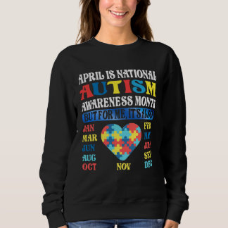Sweatshirt April is National Autism Awareness Month Kids Boy 