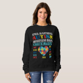 Sweatshirt April is National Autism Awareness Month Kids Boy  (Devant entier)
