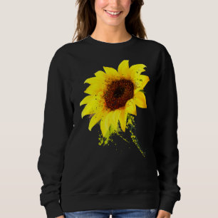 Sweatshirt Aquarelle de tournesol Floral Inspirational