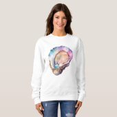 Sweatshirt Aquarelle Huître (Devant entier)