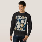 Sweatshirt Aquarelle points cassés, Effet coloré. (Devant entier)