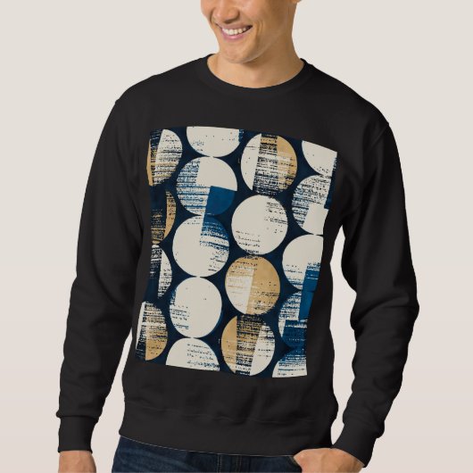 Sweatshirt Aquarelle points cassés, Effet coloré. (Devant)