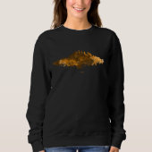 Sweatshirt Aquarelle Skyline de Chicago en orange (Devant)