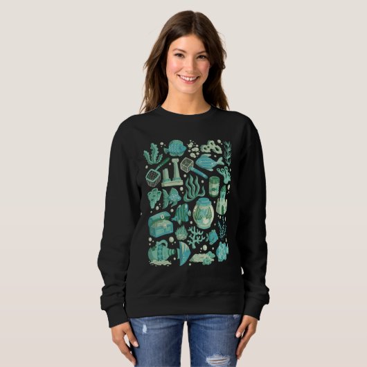 Sweatshirt Aquarium (Devant entier)