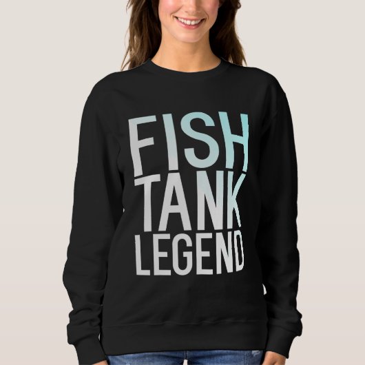 Sweatshirt Aquarium Aquarium de légende de réservoir de poiss (Devant)