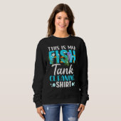 Sweatshirt Aquarium Tech Cute Pêche C'Est Mon Poisson Tan (Devant entier)