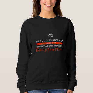 Sweatshirt Aquarius Constellation Aquarius Astrologie Citatio