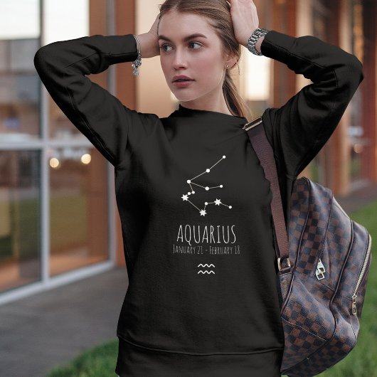 Sweatshirt Aquarius | Constellation Zodiaque personnalisée
