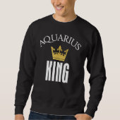 Sweatshirt Aquarius King Constellation Zodiac Sign (Devant)
