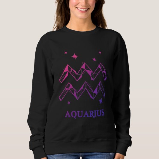 Sweatshirt Aquarius Zodiac (Devant)