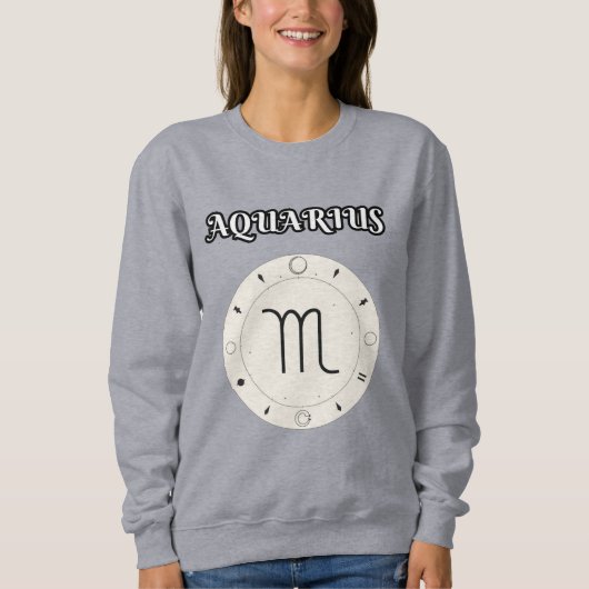 Sweatshirt aquarius zodiac (Devant)