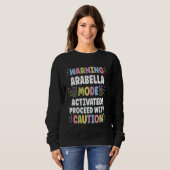 Sweatshirt ARABELLA Nom personnalisé Funny Cute Custom ARABE (Devant entier)