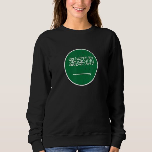Sweatshirt Arabie Saoudite Drapeau Saoudien Fier 3 (Devant)