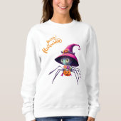Sweatshirt Araignée/Halloween/chute/citrouille (Devant)