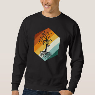Sweatshirt Arborescence de golf de disque rétro