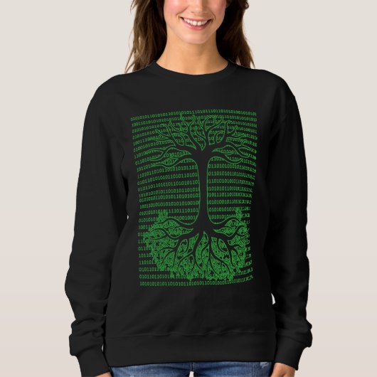 Sweatshirt Arbre Binaire Ordinateur Geek Mathématicien Progra (Devant)