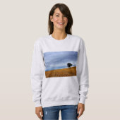 Sweatshirt Arbre dans un champ de blé (Devant entier)