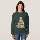 Sweatshirt Arbre de chats Xmas (Devant entier)