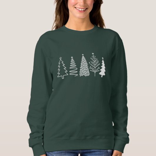 Sweatshirt Arbre de Noël (Devant)
