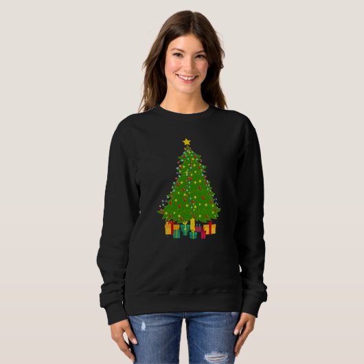 Sweatshirt Arbre de Noël (Devant entier)
