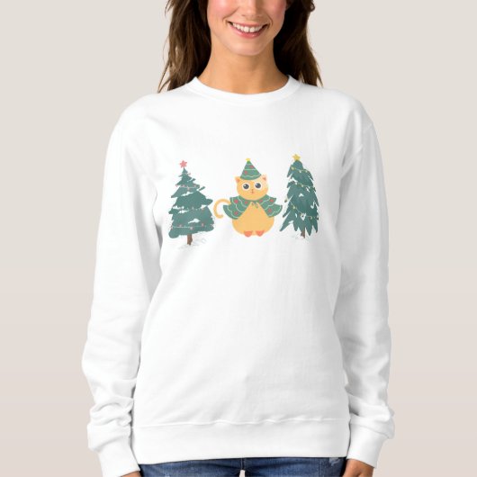 Sweatshirt Arbre de Noël (Devant)