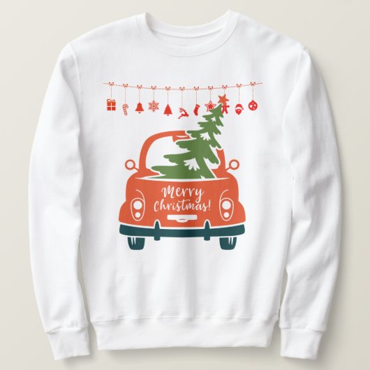 Sweatshirt Arbre de Noël (Design devant)