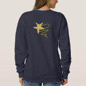 Sweatshirt Arbre de Noël Art Abstrait à porter (Dos)