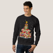 Sweatshirt Arbre de Noël de Corgi Tee pour Noël (Devant entier)
