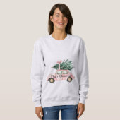 Sweatshirt Arbre de Noël de voiture (Devant entier)