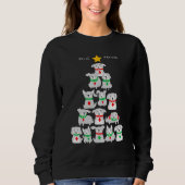 Sweatshirt Arbre de Noël Feliz Navidog (Devant)