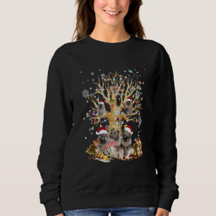 Sweatshirt Arbre de Noël Keeshoné Ornement pour chien