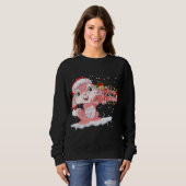 Sweatshirt Arbre d'éclairage Noël Lapin Lapin Lapin Lapin Lap (Devant entier)