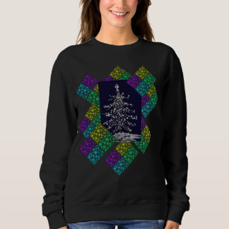 Sweatshirt Arbre et flocons de neige de Noël