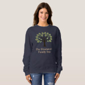 Sweatshirt Arbre Généalogique Avec Années de Naissance (Devant entier)