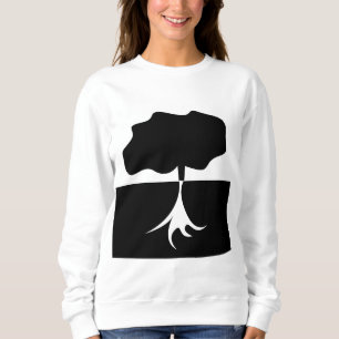Sweatshirt Arbre noir et blanc