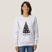 Sweatshirt Arbre sombre de Noël (Devant entier)