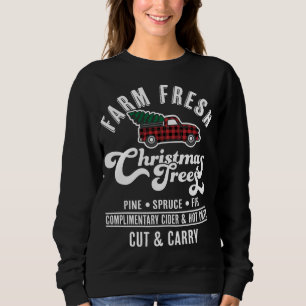 Sweatshirt Arbres de Noël frais - Camion rouge Noël T