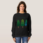 Sweatshirt Arbres verts boisés Thunder_Cove  (Devant entier)