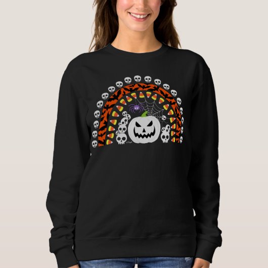 Sweatshirt Arc arc-en-ciel d'Halloween (Devant)