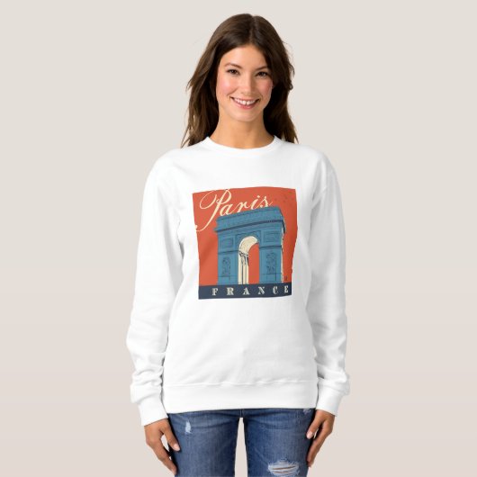 Sweatshirt Arc de Triomphe | Paris, France (Devant entier)