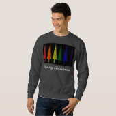 Sweatshirt Arc-en-ciel de Noël (Devant entier)